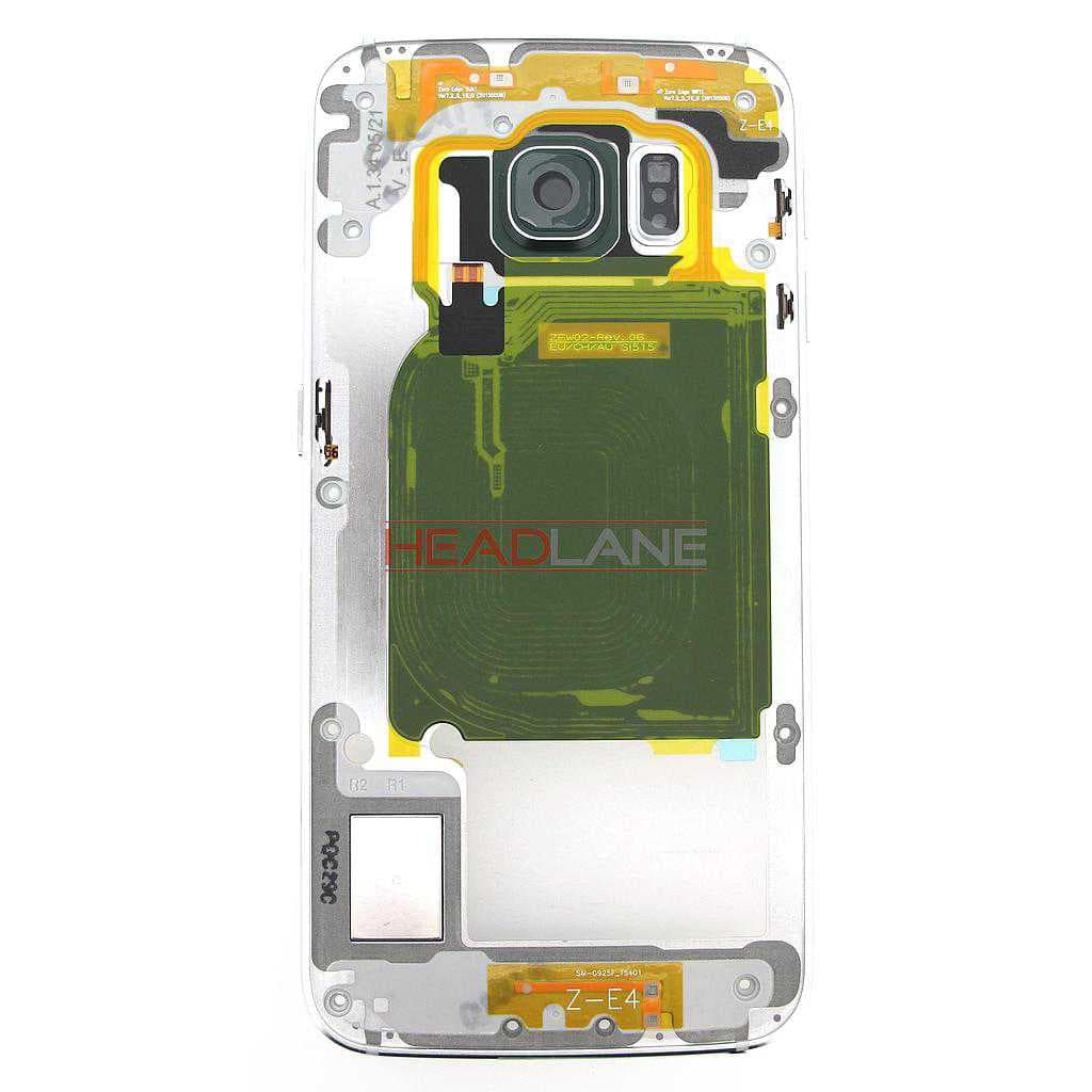 Samsung SM-G925 Galaxy S6 Edge Middle Cover / Chassis - Green - GH96-08376E - Samsung Replacement Part