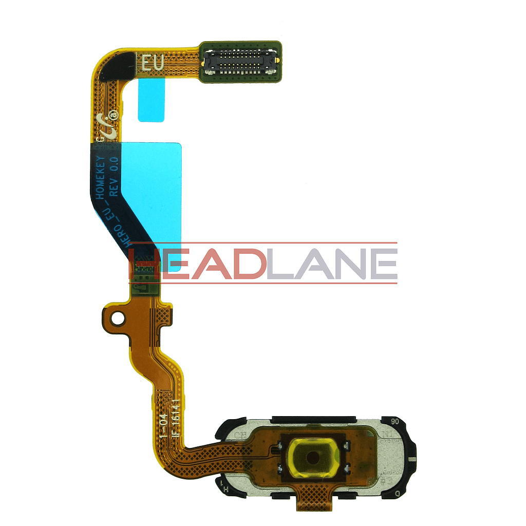 Samsung SM-G930F Galaxy S7 Homey Key Flex - Black - GH96-09789A - Samsung Replacement Part