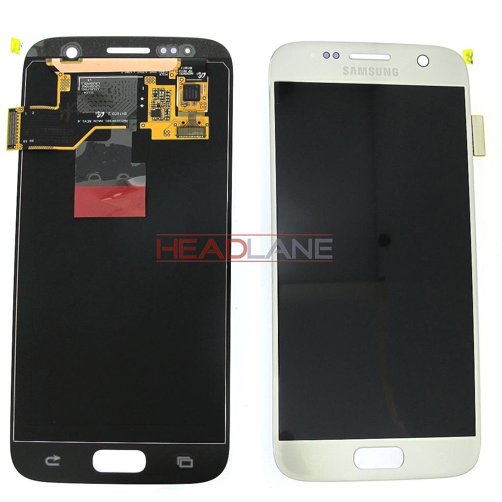 Samsung SM-G930F Galaxy S7 LCD Display / Screen + Touch - Silver - GH97-18523B - Samsung Replacement Part