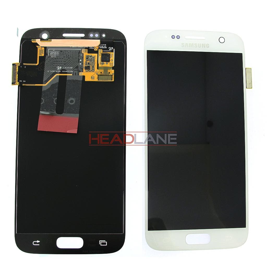 Samsung SM-G930F Galaxy S7 LCD Display / Screen + Touch - White - GH97-18523D - Samsung Replacement Part