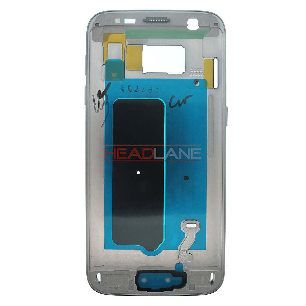 Samsung SM-G930F Galaxy S7 Middle Cover / Chassis - Black - GH96-09788A - Samsung Replacement Part