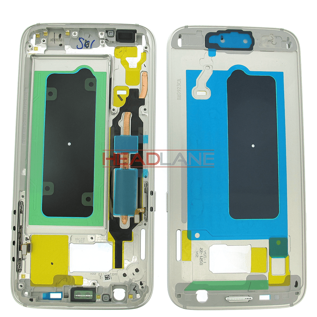 Samsung SM-G930F Galaxy S7 Middle Cover / Chassis - Silver - GH96-09788B - Samsung Replacement Part