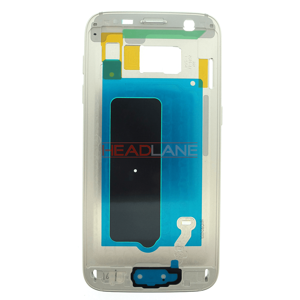 Samsung SM-G930F Galaxy S7 Middle Cover / Chassis - White - GH96-09788D - Samsung Replacement Part