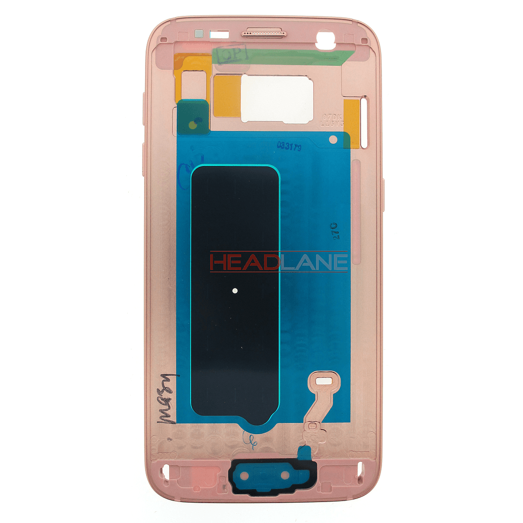 Samsung SM-G930F Galaxy S7 Middle Cover / Chassis - Pink Gold - GH96-09788E - Samsung Replacement Part