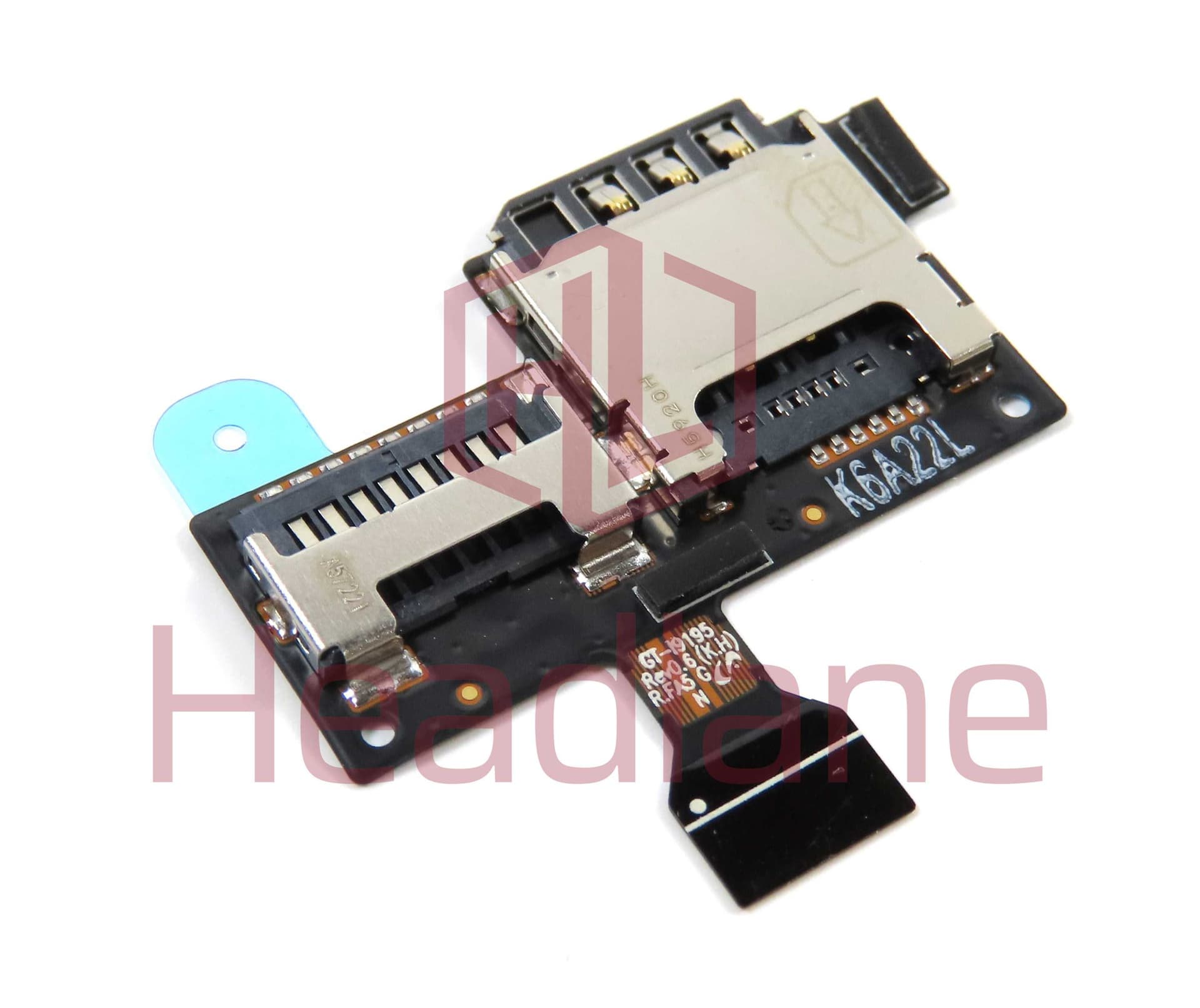 Samsung GT-I9195 Galaxy S4 Mini LTE Memory Card / SIM Card Reader Flex - GH59-13371A - Samsung Replacement Part