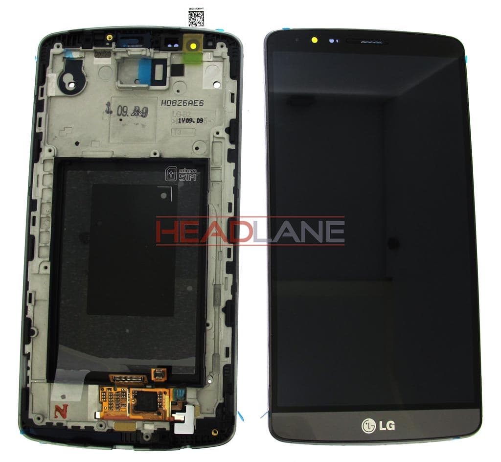 LG D850 D855 G3 LCD Display / Touch Screen - Black - ACQ87190302 - LG Replacement Part