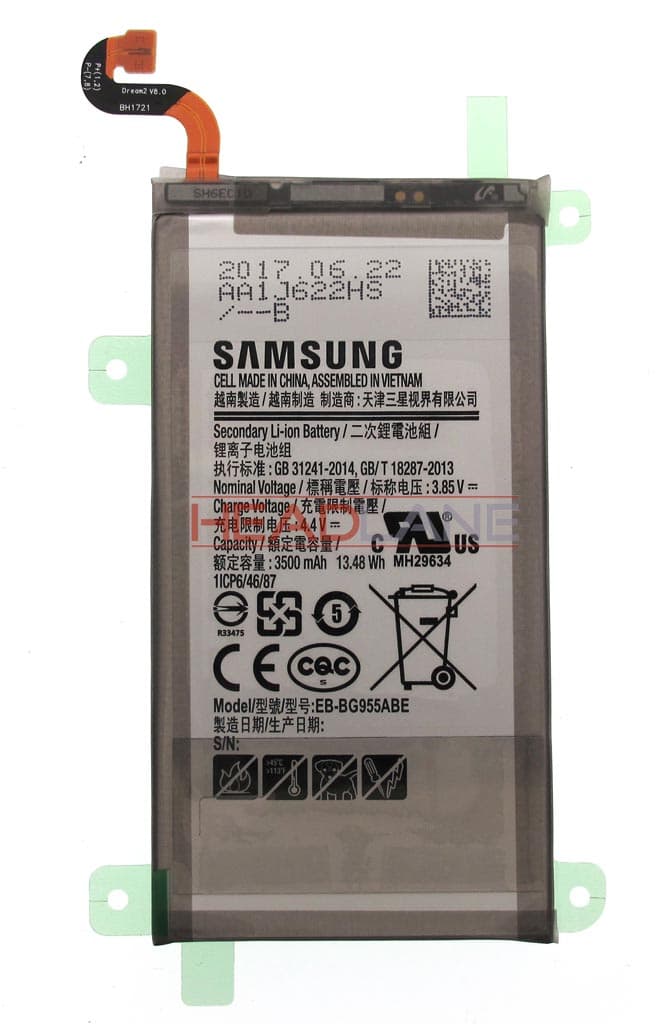 Samsung SM-G955 Galaxy S8+ EB-BG955ABE Battery + Adhesive - GH82-14656A - Samsung Replacement Part