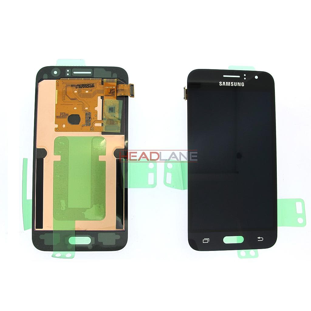 Samsung SM-J120 Galaxy J1 (2016) LCD Display / Screen + Touch - Black - GH97-18224C - Samsung Replacement Part