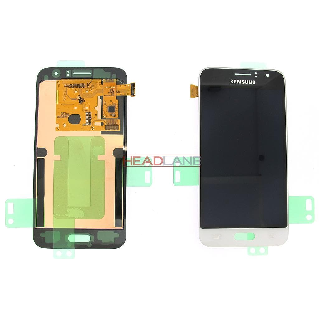 Samsung SM-J120 Galaxy J1 (2016) LCD Display / Screen + Touch - White - GH97-18224A - Samsung Replacement Part