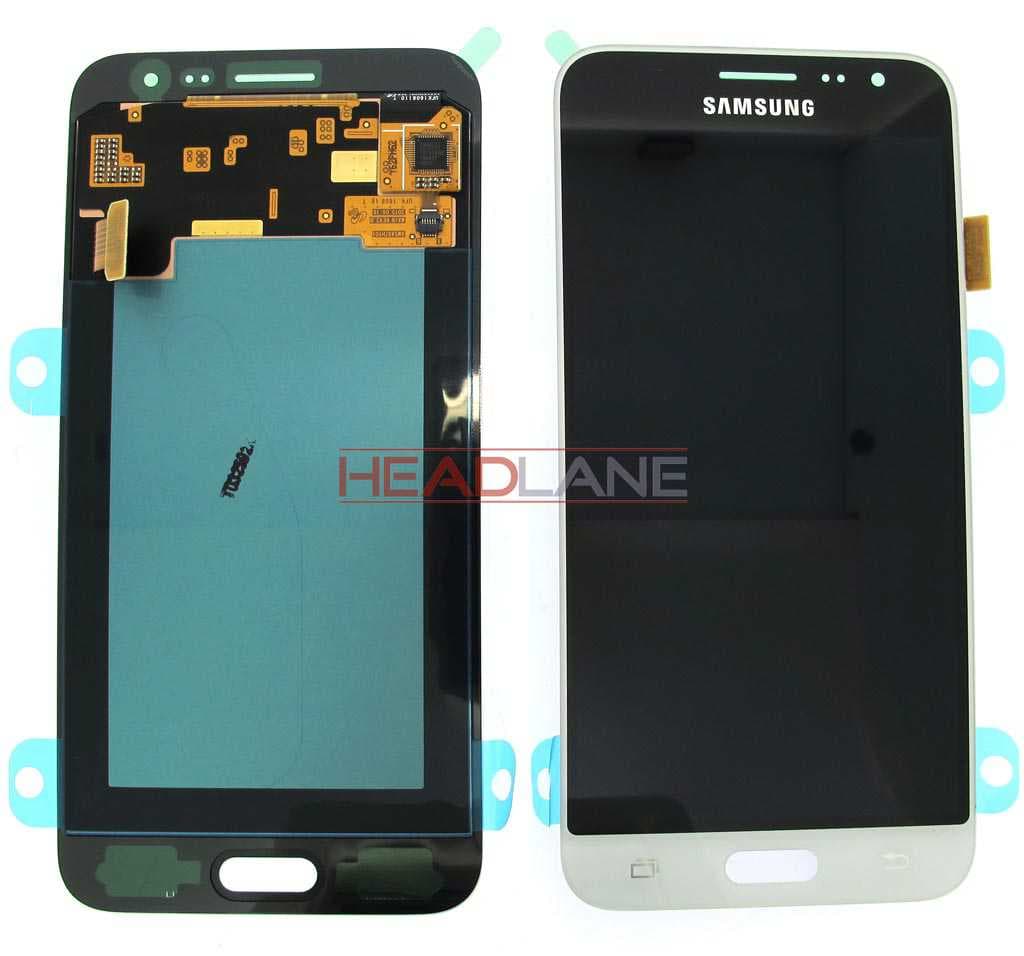 Samsung SM-J320F Galaxy J3 (2016) LCD Display / Screen + Touch - White - GH97-18414A - Samsung Replacement Part
