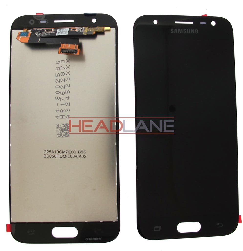 Samsung SM-J330 Galaxy J3 (2017) LCD Display / Screen + Touch - Black - GH96-10969A - Samsung Replacement Part