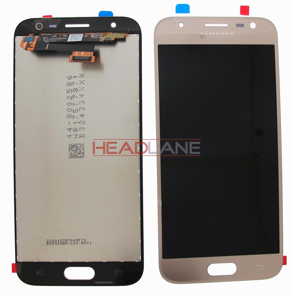 Samsung SM-J330 Galaxy J3 (2017) LCD Display / Screen + Touch - Gold - GH96-10990A - Samsung Replacement Part