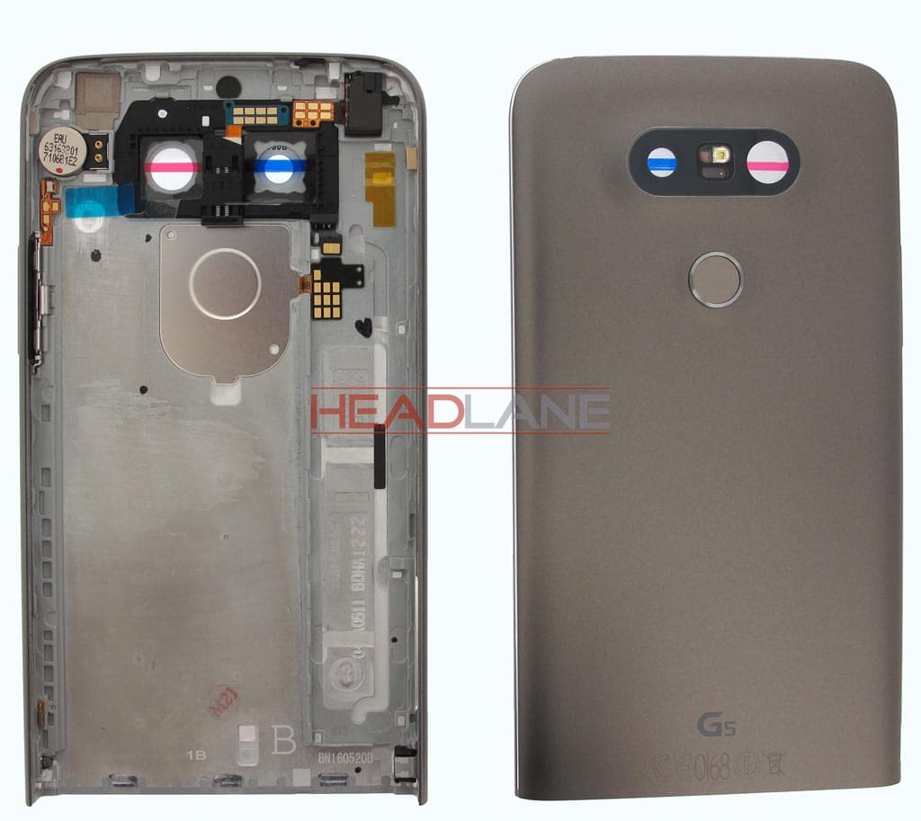 LG H850 G5 Back Cover - Titan Silver - ACQ88954403 - LG Replacement Part
