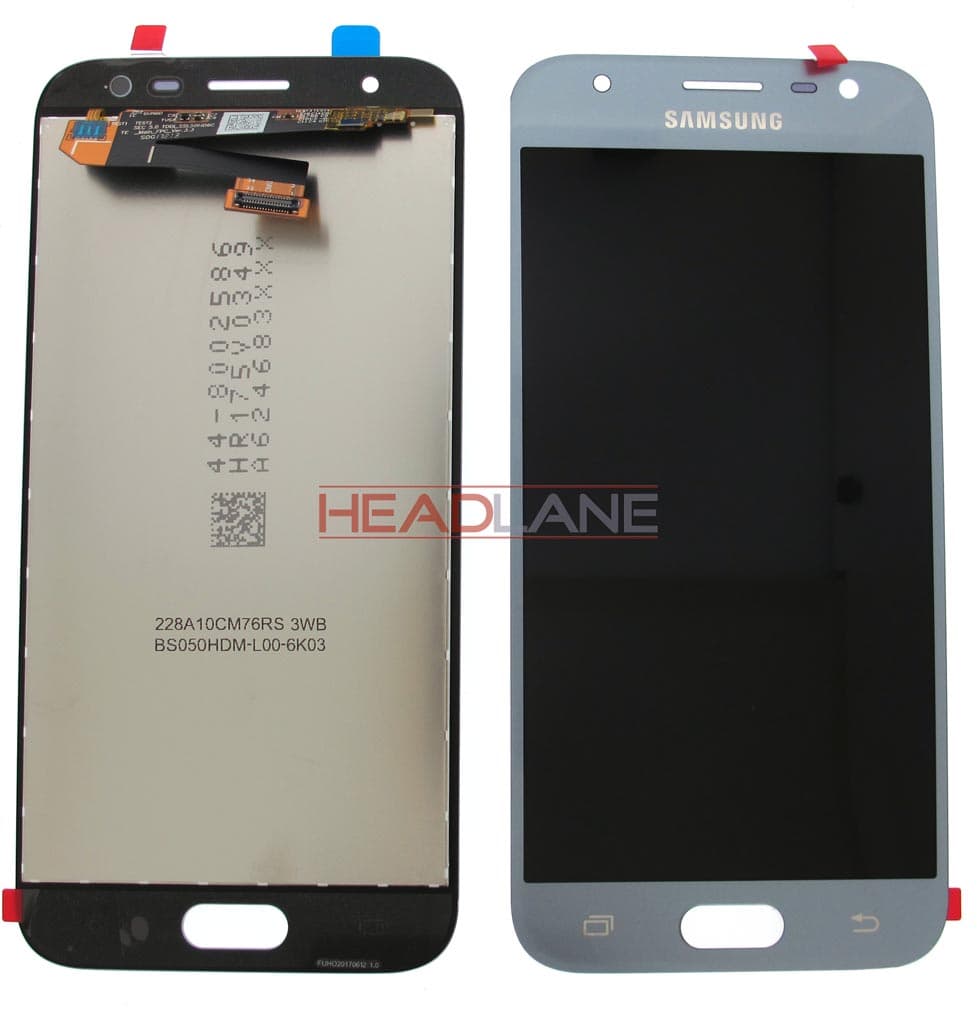 Samsung SM-J330 Galaxy J3 (2017) LCD Display / Screen + Touch - Silver - GH96-10992A - Samsung Replacement Part