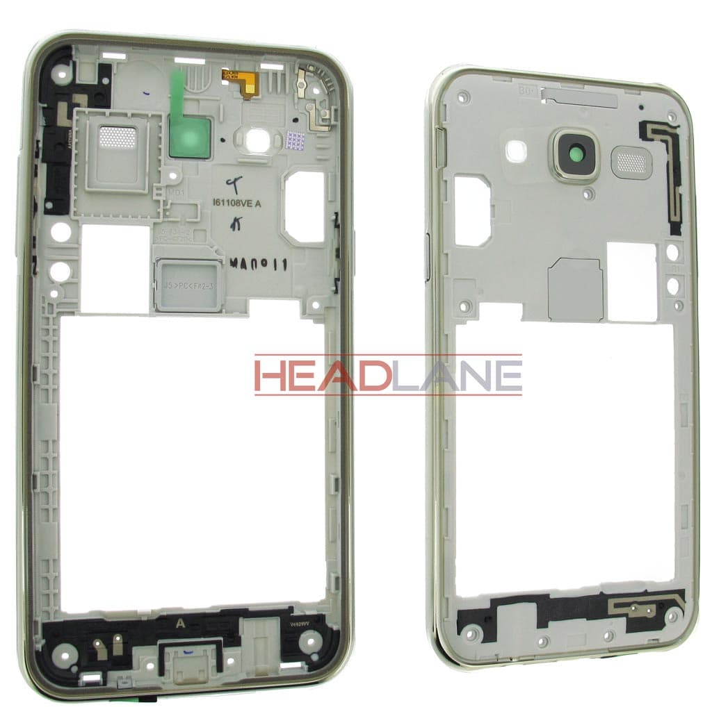 Samsung SM-J500 Galaxy J5 Middle Cover / Chassis - Gold - GH98-37586A - Samsung Replacement Part