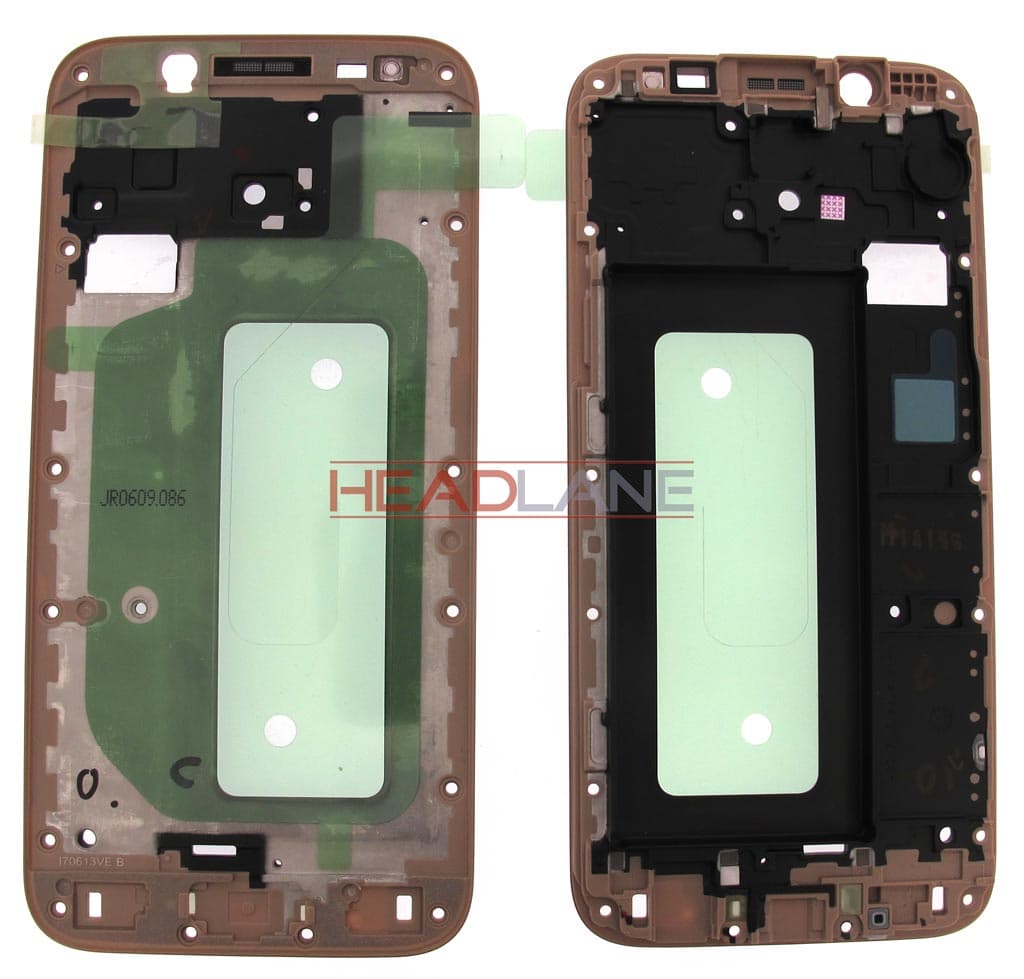 Samsung SM-J530 Galaxy J5 (2017) Front Case - Gold - GH98-41314C - Samsung Replacement Part