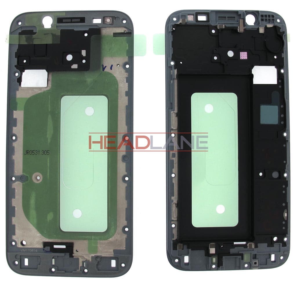 Samsung SM-J530 Galaxy J5 (2017) Front Case - Silver - GH98-41314B - Samsung Replacement Part
