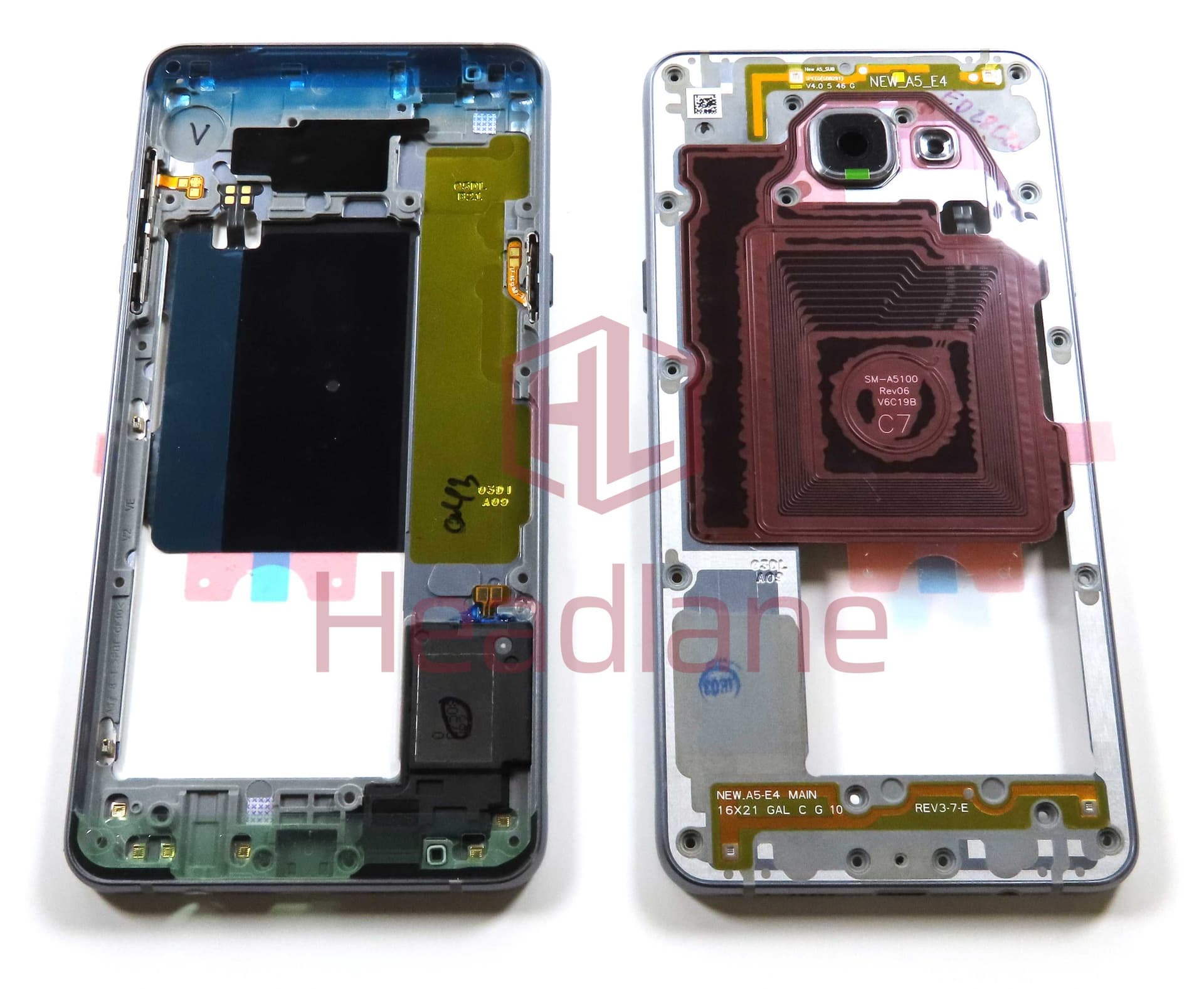 Samsung SM-A510 Galaxy A5 (2016) Middle Cover / Chassis - Black - GH96-09392B - Samsung Replacement Part