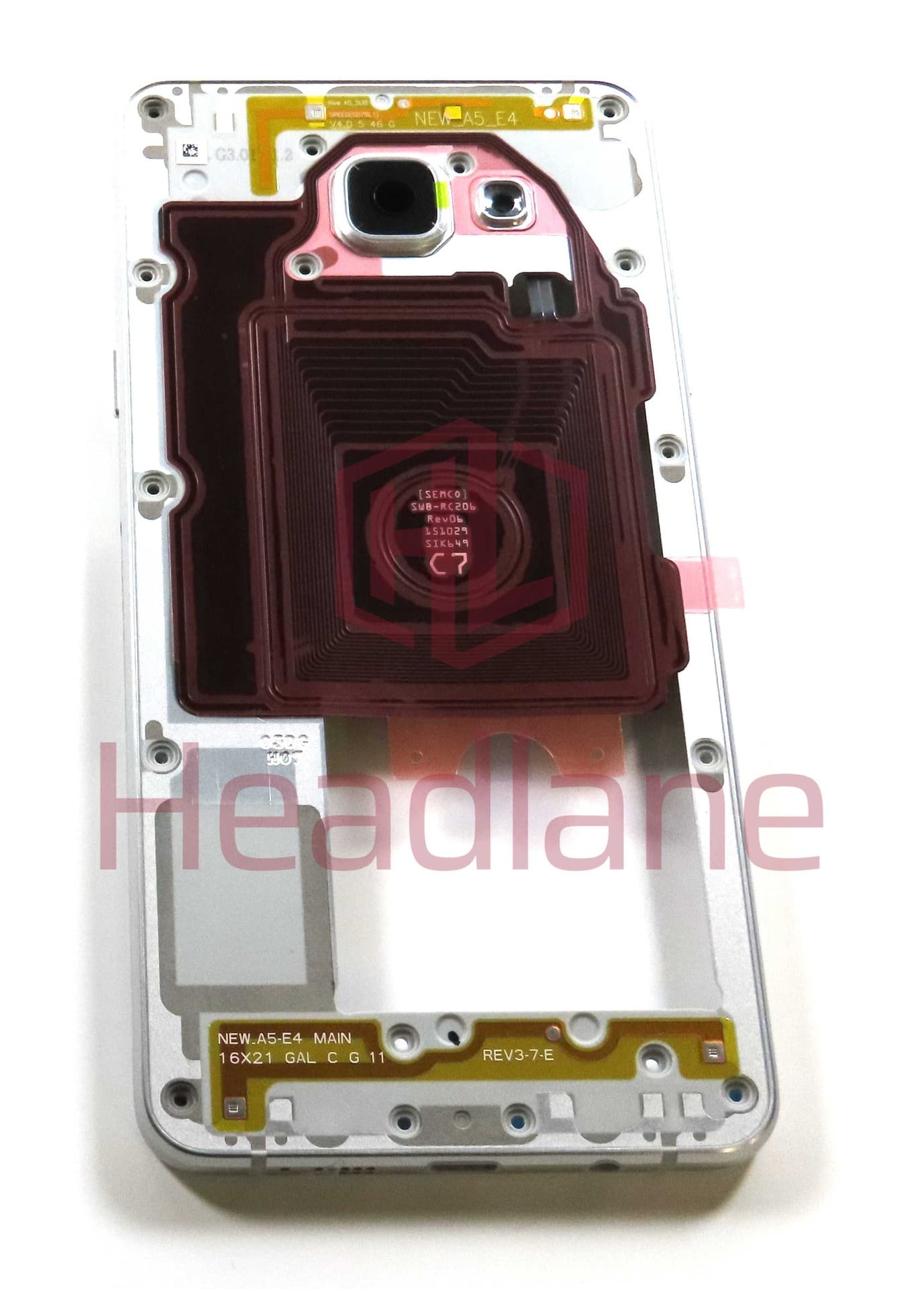 Samsung SM-A510 Galaxy A5 (2016) Middle Cover / Chassis - White - GH96-09392C - Samsung Replacement Part