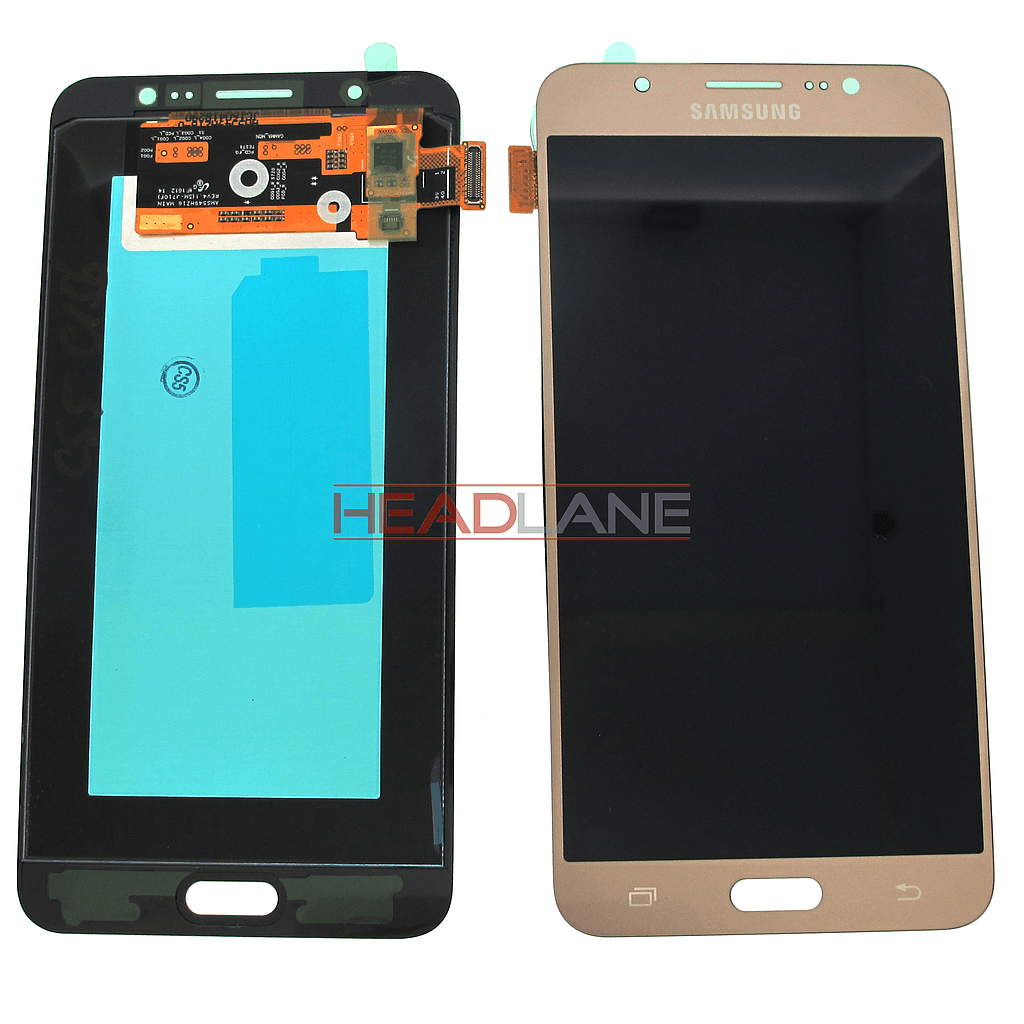 Samsung SM-J710 Galaxy J7 (2016) LCD Display / Screen + Touch - Gold - GH97-18855A - Samsung Replacement Part