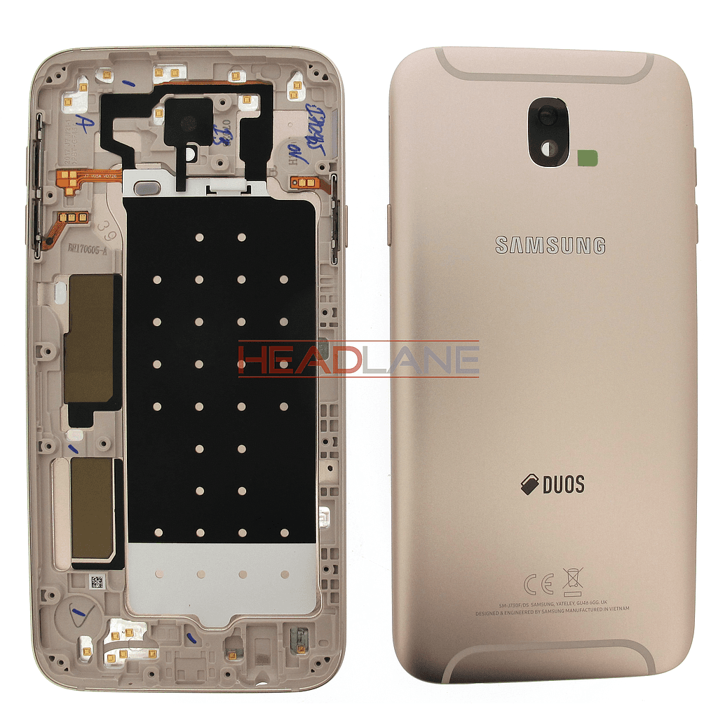 Samsung SM-J730 Galaxy J7 (2017) Battery Cover - Gold