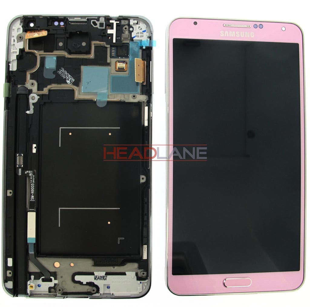 Samsung SM-N9005 Galaxy Note 3 LTE LCD Display / Screen + Touch - Pink - GH97-15209C - Samsung Replacement Part