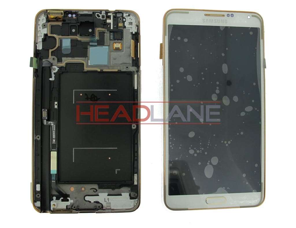 Samsung SM-N9005 Galaxy Note 3 LTE LCD Display / Screen + Touch - White Gold - GH97-15209E - Samsung Replacement Part